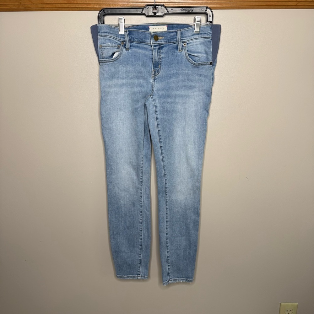 Hatch Light Blue the slim maternity Jeans 27